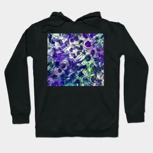 Spring Flowers in Purple and Green Hoodie